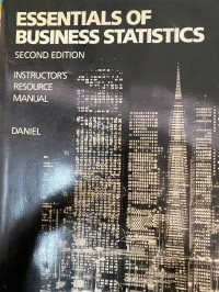 Instructor's resource manual with test materials Essentials of business statistics