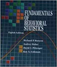 Fundamentals of behavioral statistics