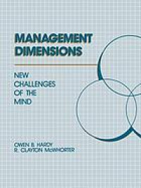 Management dimensions : new challenges of the mind