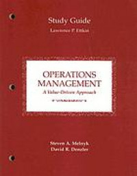 Study guide for use with operations management : a value-driven approach