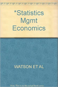 Statistics for management and economics
