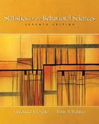 Statistics for the behavioral sciences