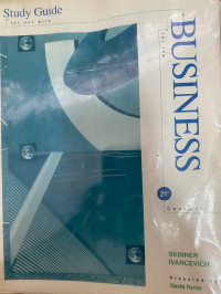 Study guide for use with Business for the 21st century