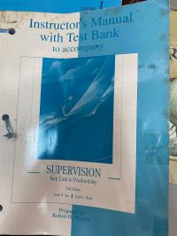 Instructor's Manual with Test   Bank to accompany